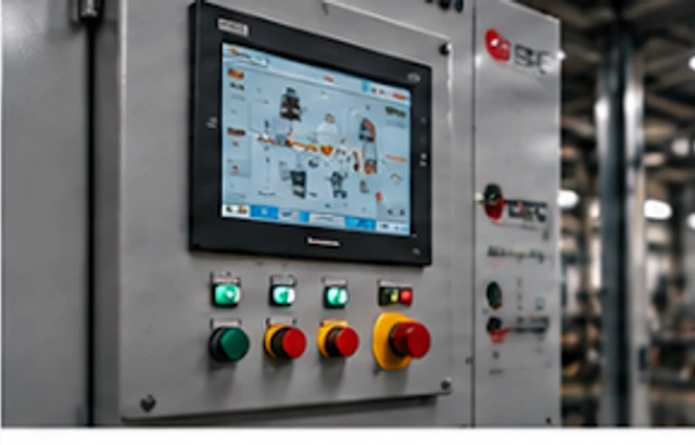 AZtec process automation control panel enclosure with HMI touchscreen display
