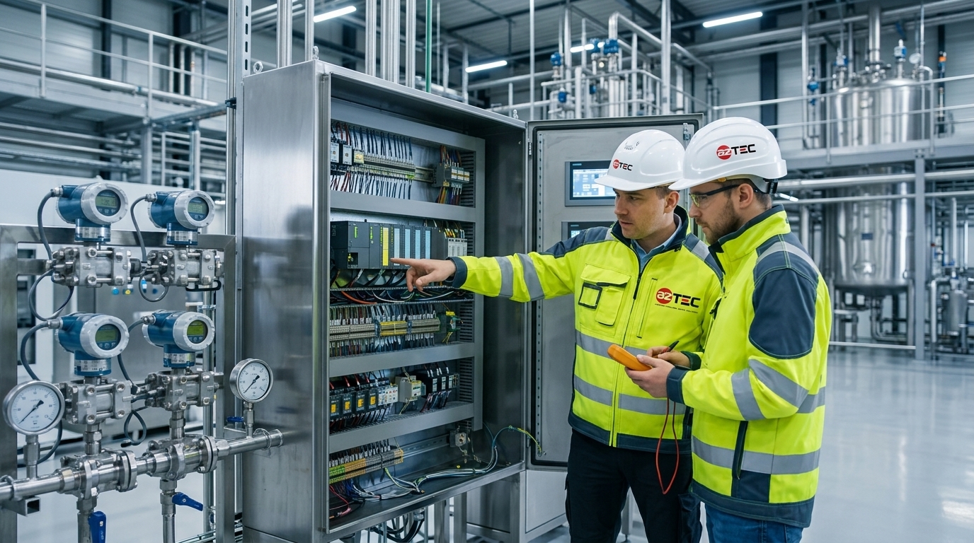 AZtec Automation industrial automation engineering, control panels, and commissioning services